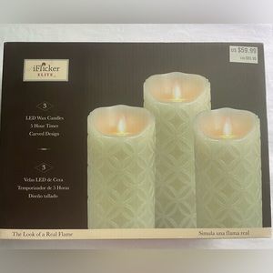 LED wax candles with 5 hour timer Battery operated